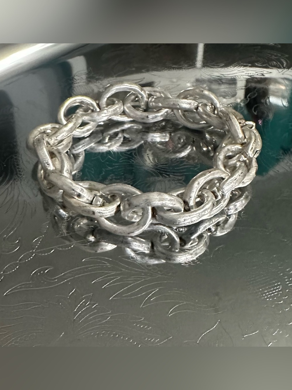 2/$30 PLUNDER CHUNKY SILVER CHAIN LINK BRACELET - BRAND NEW!